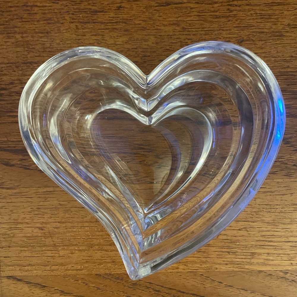Lenox Heart-Shaped crystal Bowl Love sweetheart